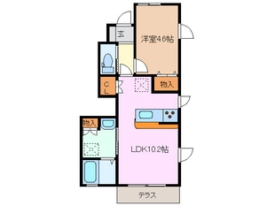 日永駅 徒歩9分 1階の物件間取画像